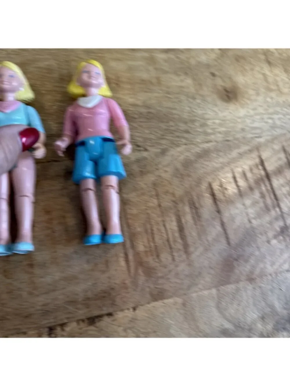 Vintage 1993 Fisher Price Loving Family Dollhouse Blonde Mom Mother Doll Lot 2